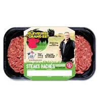 Les éleveurs du Grand Est, Steak haché Charolais Façon bouchère 12% 2x125G