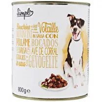Le moins cher, Boulettes en sauce volaille pour chien
