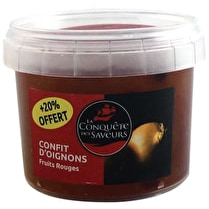 La conquête des saveurs, Confit oignon fruits rouges