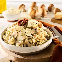 Cuisiné dans nos ateliers, Risotto aux champignons