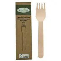 Naturelle, Boite de 18  fourchettes en bois