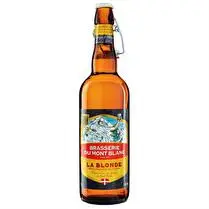 Mont blanc, BIERE BLONDE MONT BLANC 5.8° 75CL
