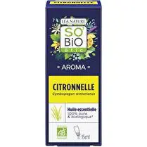 SO'BiO étic, Huile essentielle citronnelle