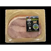 Filière Qualité Carrefour, Jambon cuit supérieur  Fumé, avec couenne - 2 tranches