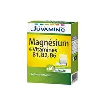 Juvamine, Magnésium vitamines B1 B2 B6 30 comprimés à avaler