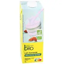 Nature bio, Boisson lait d'amandes sans sucres ajoutés