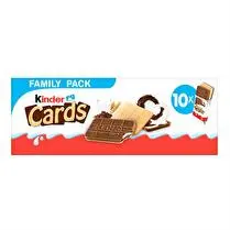 Kinder, Biscuit cards t10 family pack 10x2