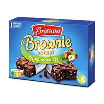 BROSSARD Mini-brownie noisettes x8