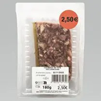 Bahier, Fromage de tête aux cornichons   1 tranche