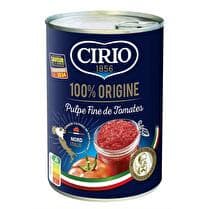 CIRIO Pulpe fine de tomates 100 % origine 1/2