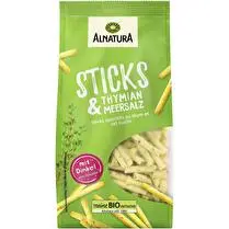Alnatura, Sticks apéritifs au thym et sel marin BIO