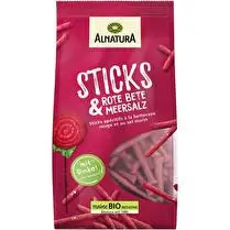 Alnatura, Sticks à la betterave rouge et sel marin BIO