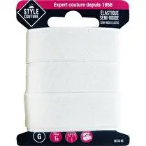 STYLE COUTURE, Elastique Semi Rigide 20Mmx1M