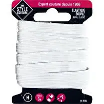 STYLE COUTURE, Elastique Souple Bloc 9,5Mmx3M