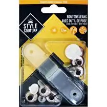 STYLE COUTURE, Bouton Jean Auto Outilx6