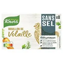 Knorr, Bouillon volaille sans sel 8 tab