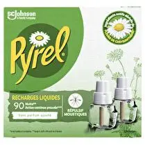 Pyrel, Recharges liquides Répusilfs moustiques 90 nuits  - 2 x 32 ml