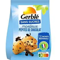 Gerblé, Moelleux pépites chocolat sans sucres ajoutés