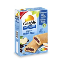 Gerblé, Biscuits fourrés cassis sans sucres ajoutés