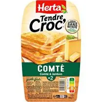 Herta, Croque-monsieur comté conservation sans nitrite x2