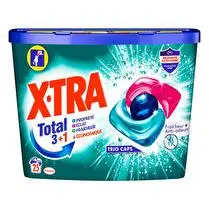 X-tra, Lessive capsules triocaps total 3+1 fraîcheur