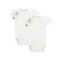 Influx, Body manches courtes uni x 2, coloris Blanc, 6 mois
