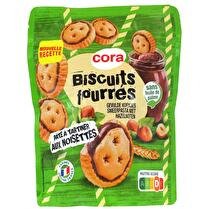 CORA Biscuits fourrés pâte à tartiner aux noisettes