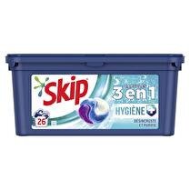 SKIP Lessive 26 capsules hygiène 3 en 1