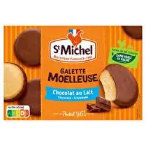 St Michel, Galette moelleuse nappée chocolat au lait