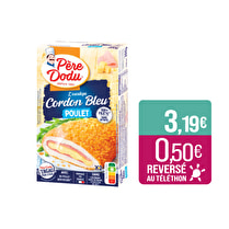 Père dodu, Escalope Cordon bleu de poulet