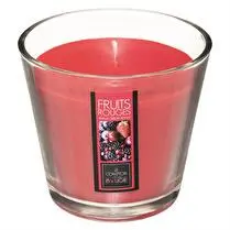 Le comptoir de la bougie, Bougie verre 190 g parfum fruits rouges