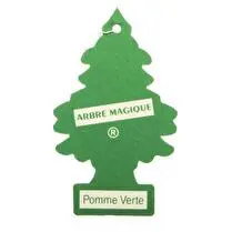 Arbre magique, Désodorisant voiture parfum pomme verte 11g