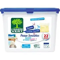 L'arbre vert, Lessive en capsules peaux sensibles