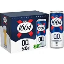 1664, Bière boite blonde sans alcool 0.0%