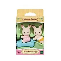 SYLVANIAN, Jumeaux lapins chocolat sylvanian