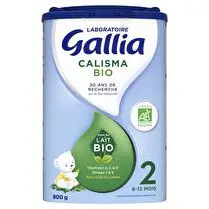 Laboratoire Gallia, Calisma Lait en poudre 2ème âge bio 6 à 12 mois
