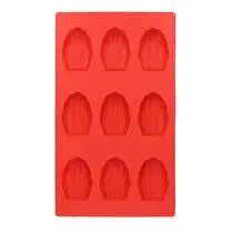 Votre rayon propose, Moule à madeleine x9 silicone rouge