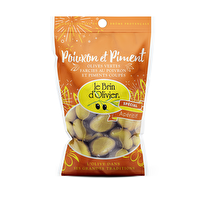 Brin d'olivier, Olives vertes dénoyautées "Poivrons et Piments"