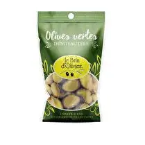 Brin d'olivier, Olives vertes dénoyautées
