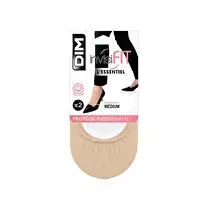 Dim, Protège pied coton polyamide InvisiFit x2, Naturel, T35/38