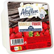 ALTIFLORE Crème glacée vanille / fraise