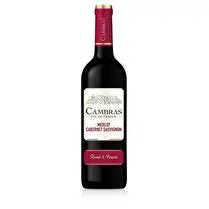 Cambras, Vin Rouge de France Merlot Cabernet Sauvignon