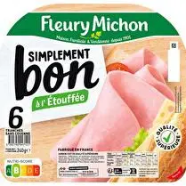 Fleury michon, Jambon Simplement Bon sans couenne x 6 tranches