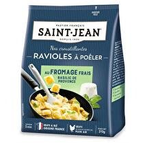 SAINT-JEAN Ravioles à poêler fromages frais et basilic
