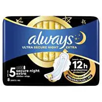 Always, Serviettes ultra securite night extra
