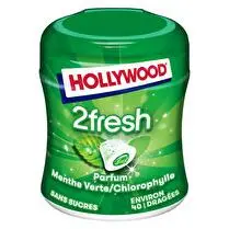Hollywood, Sphere chewing-gum sans sucres 2 fresh menthe verte x 40