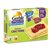Allergo, Crac form sans gluten