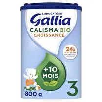 Laboratoire Gallia, Lait poudre croissance bio 12 mois à 3 ans