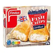 Findus, Façon fish and chips cabillaud  x 4