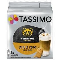 TASSIMO Capsule columbus latte de l'ours speculoos x16